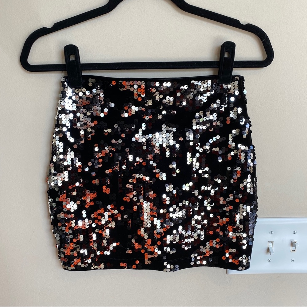 Express sequin mini skirt (XXSP)